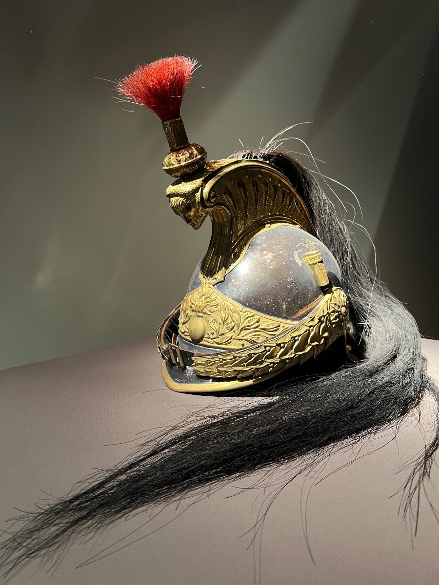 Cuirassier Officer's Helmet Model 1874, Third Republic, France.