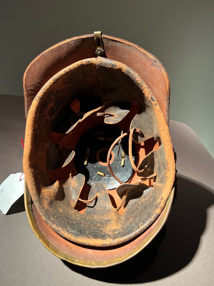 Casque à Pointe (pickelhaube) De Troupe Du 15e Bataillon De Train,, Strassbourg, 1914.-photo-5