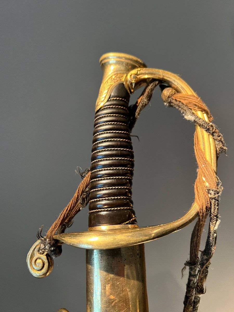 Infantry Officer's Saber, Model 1845, By Cauloux Ainé Et Cie In Klingenthal, France.-photo-1