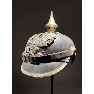 Casque à Pointe De Troupe Du 21e Bataillon Des Pioniers De Nassau, Prusse, 1904.