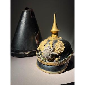 Casque à Pointe D’officier D’infanterie Du Sachsen-weimar, Mod 1895, Reg. No 94.