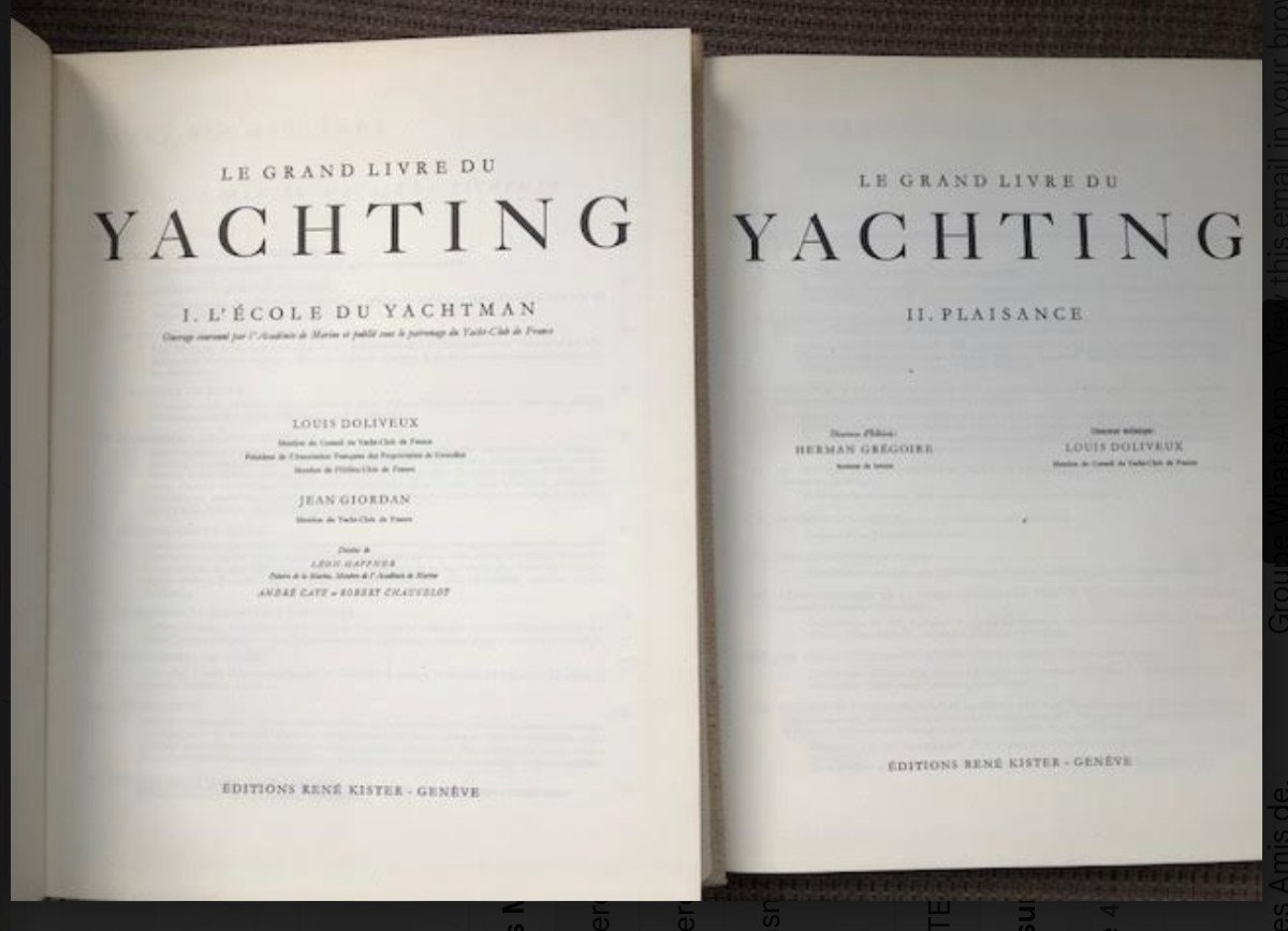 Le Grand Livre Du Yachting  2 Volumes