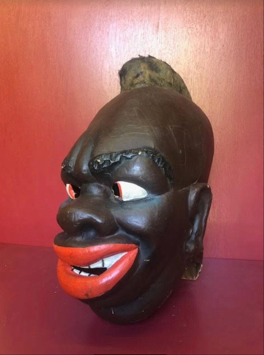 Tete Carnaval Papier Mache  Femme Africaine