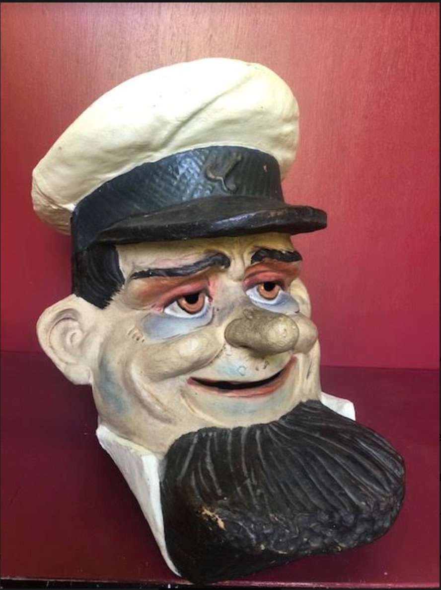 Carnival Paper Mache Sailor Head