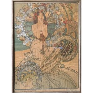 Alphonse Mucha Affiche Lithographie