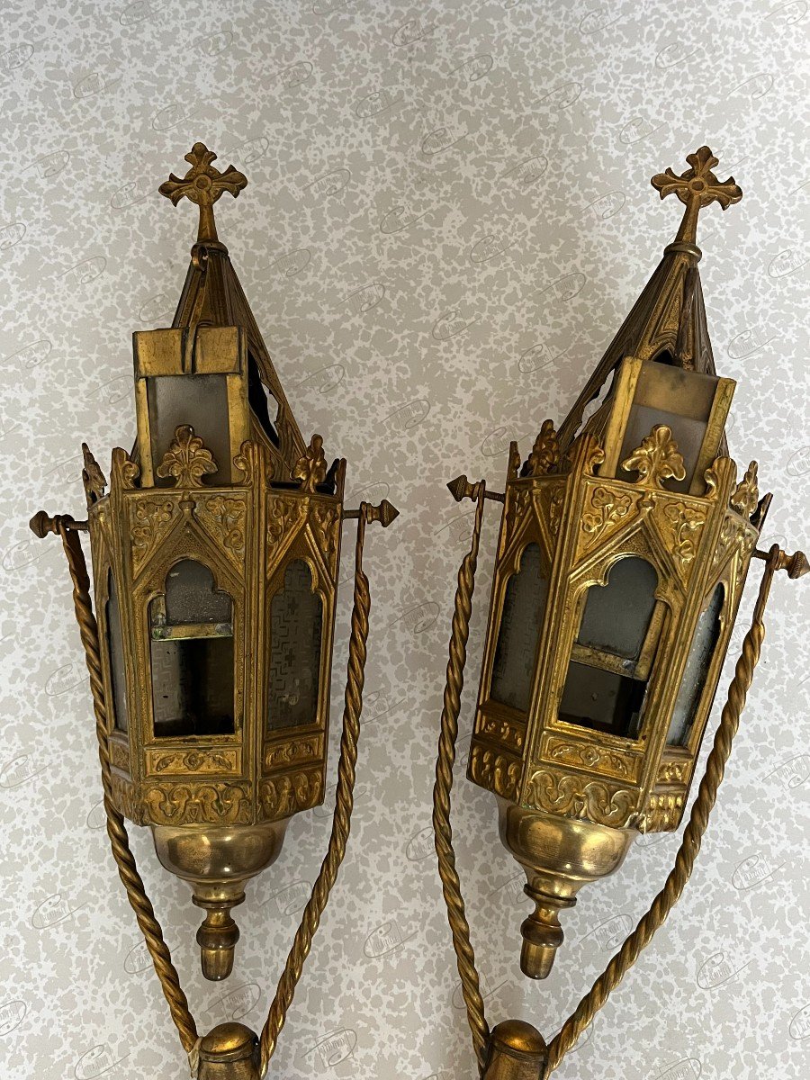 Pair Of Processional Lanterns -photo-2