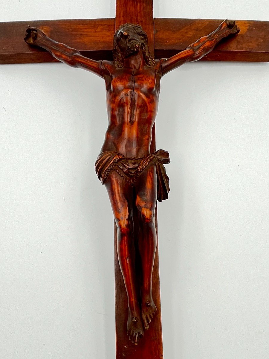 Rare 17th Century Boxwood Christ. -photo-4