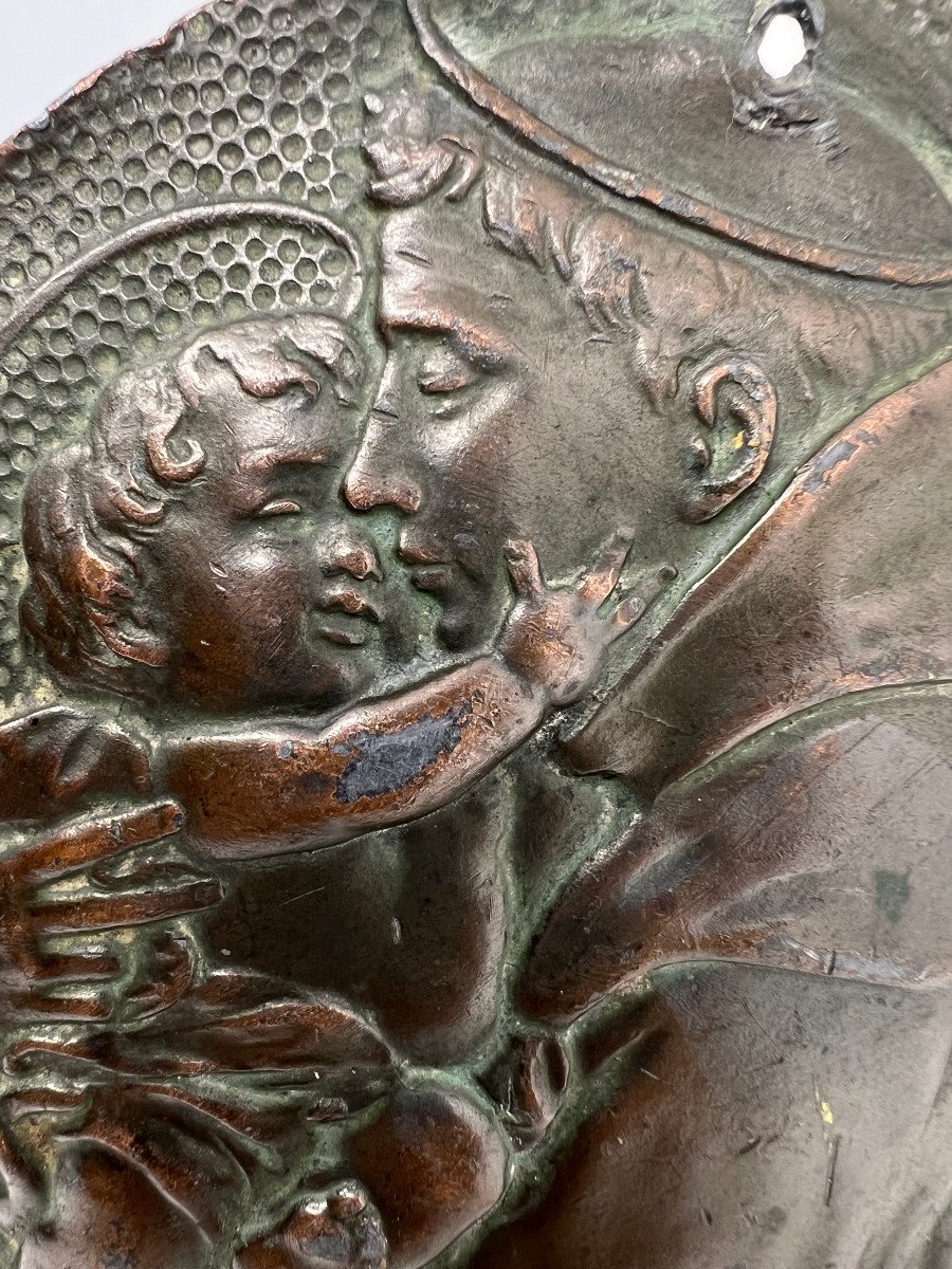 Italy XIX Sec Bas Relief In Bronze-photo-3