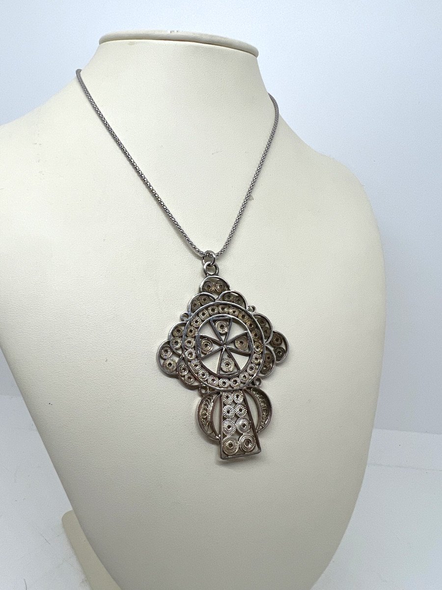 Filigree Silver Pendant-photo-3