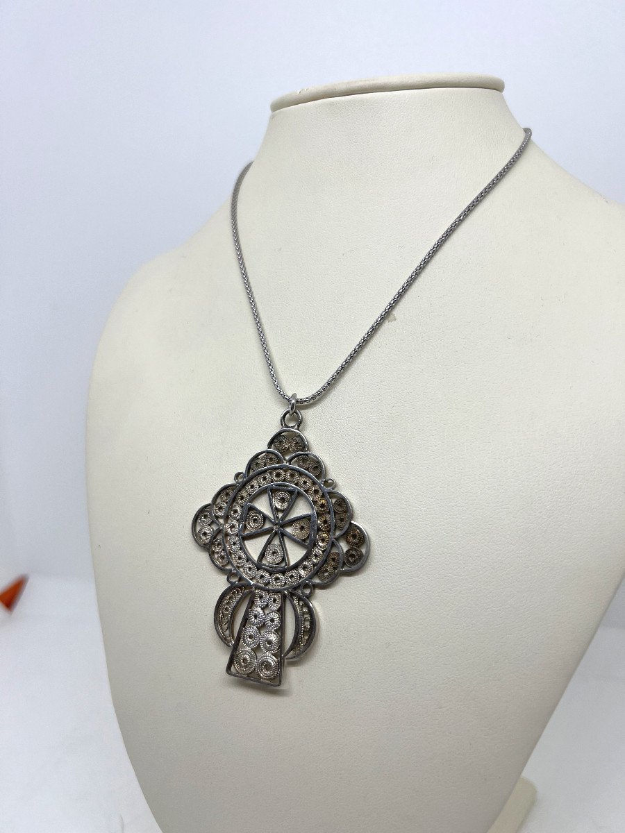 Filigree Silver Pendant-photo-4