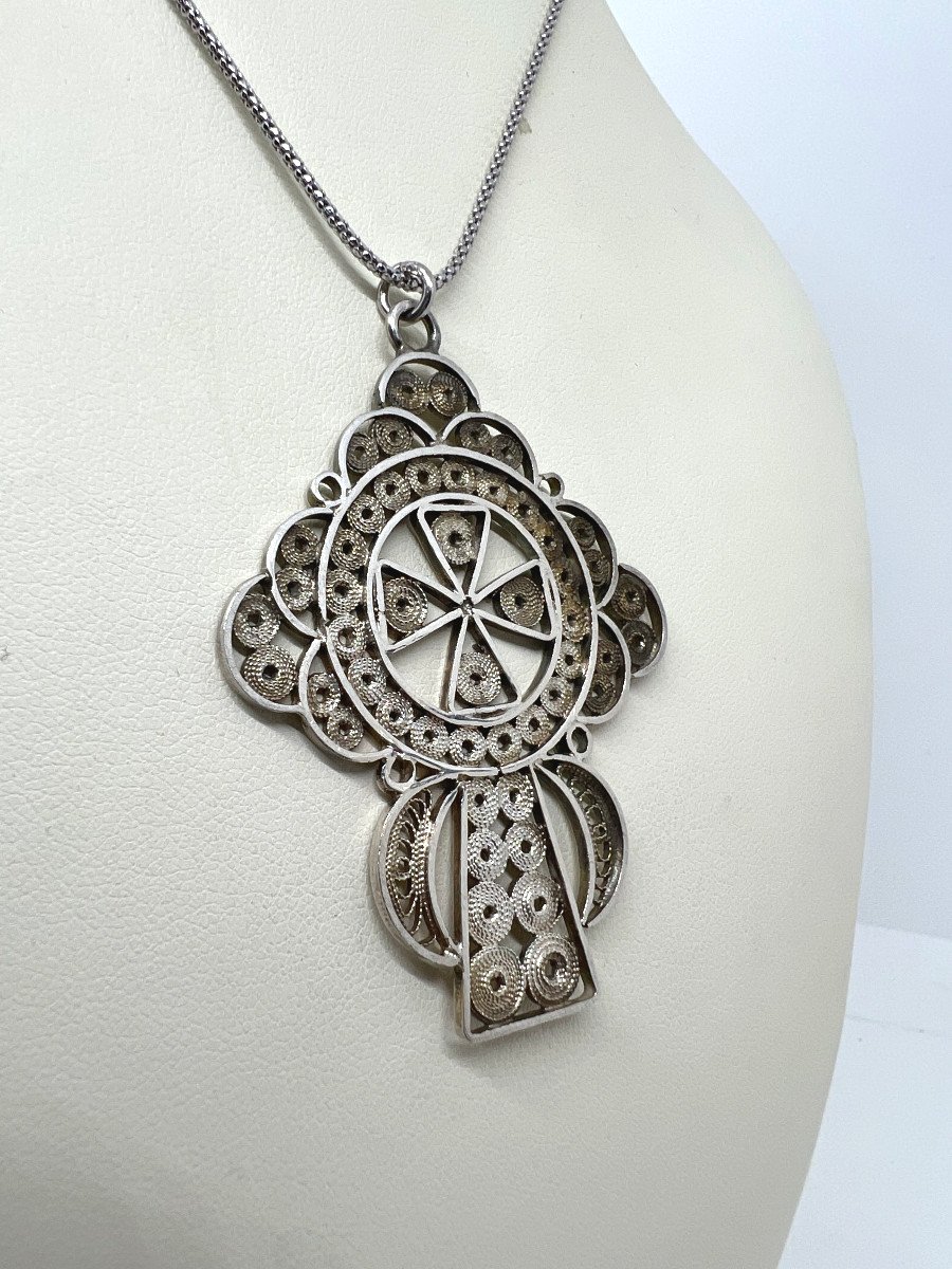 Filigree Silver Pendant-photo-2