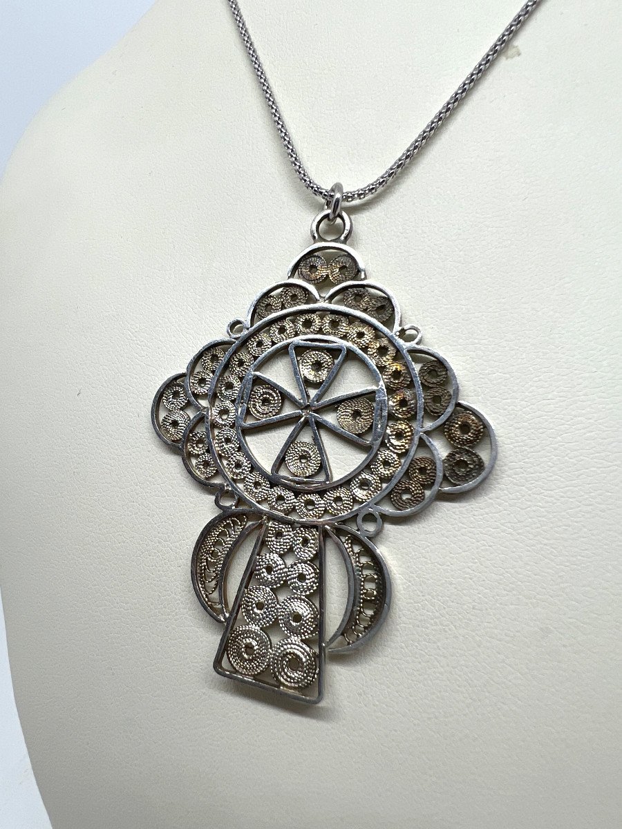 Filigree Silver Pendant-photo-3