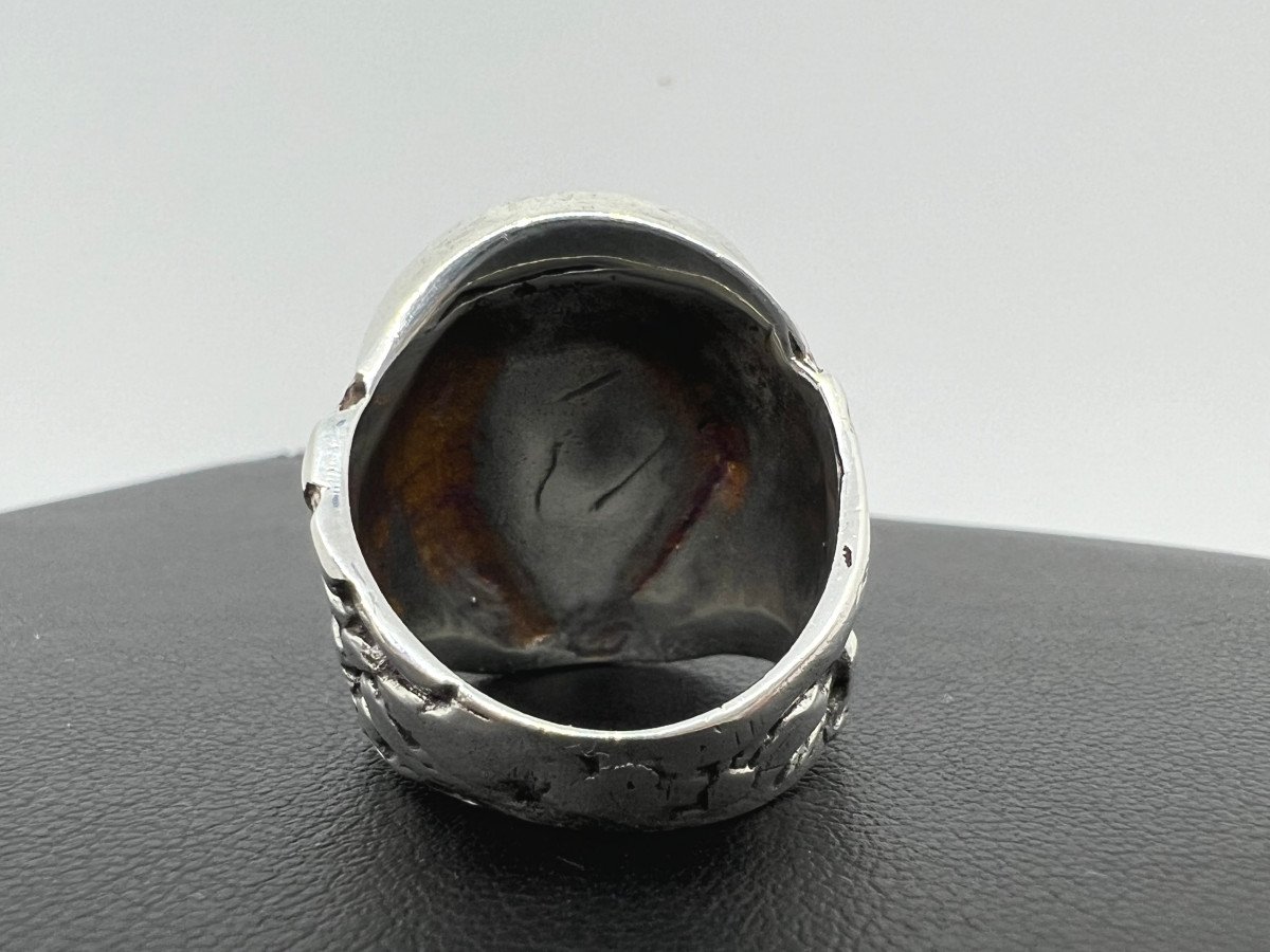 Seal Ring In Sterling Silver Italy XIX Sec-photo-2