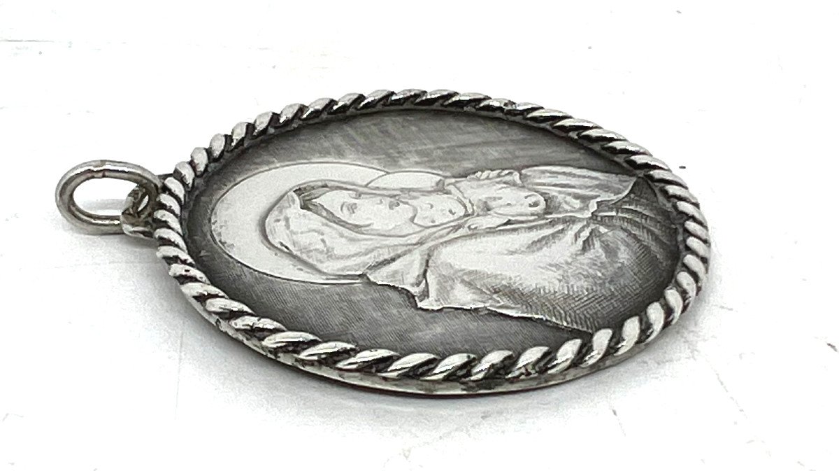 Pendant In Silver Italy Beginning Of The XX Sec.-photo-2