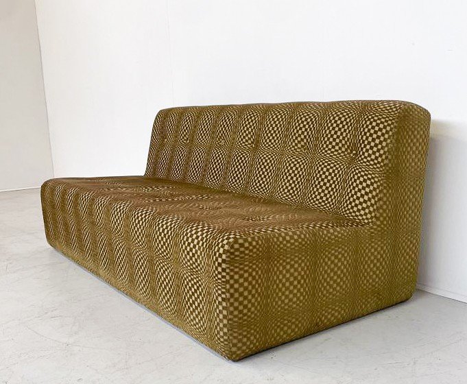 Vasarely Style Sofa Set From The Early 1970s-photo-2
