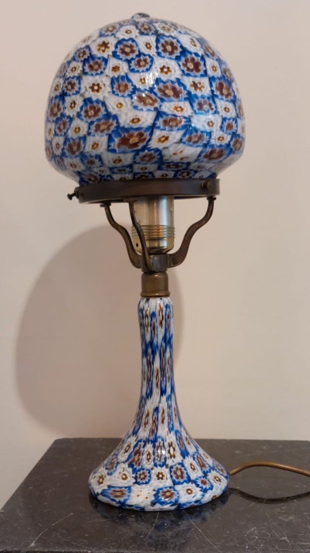 Lampe "millifiori"  Par Fratelli Toso, Vers 1900