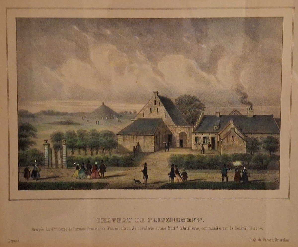 7  Gravures De Waterloo Du 19éme Siècle -photo-4