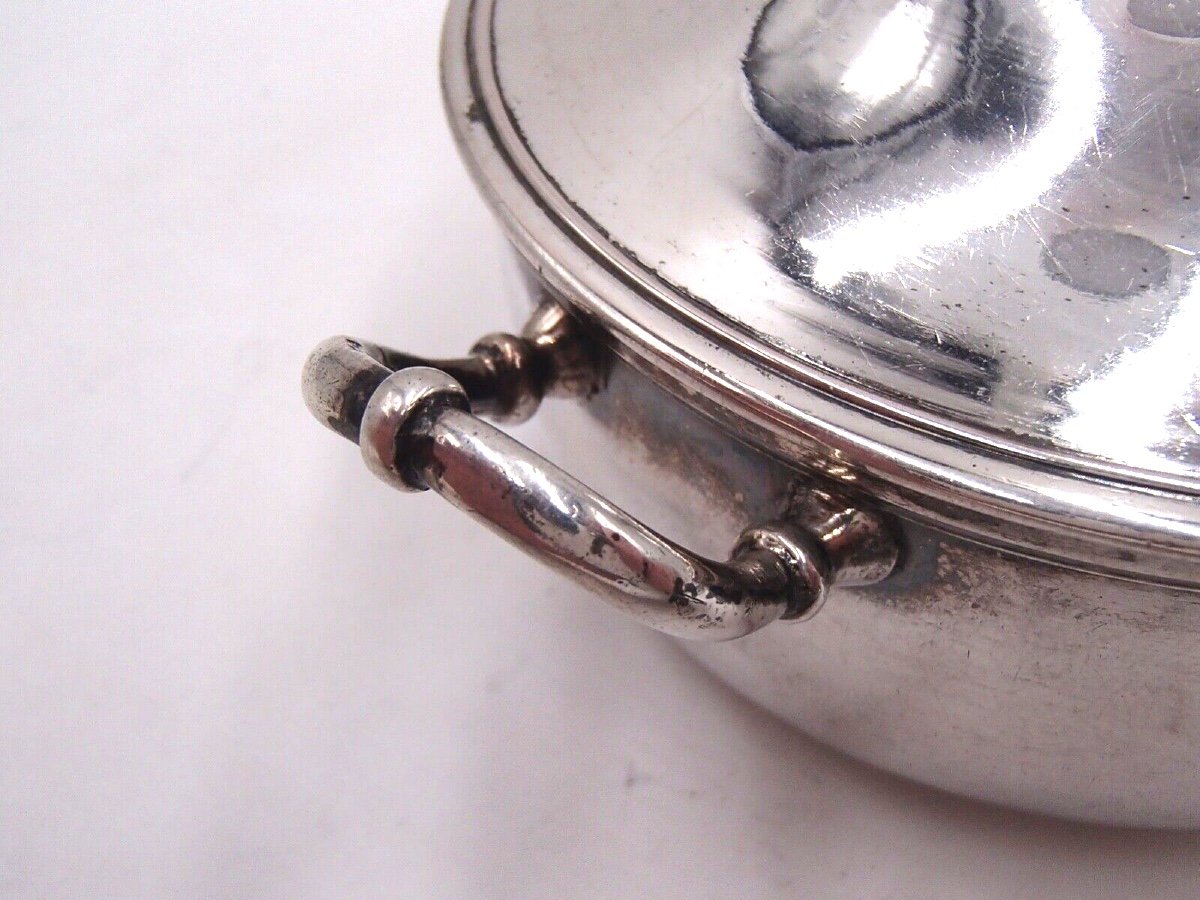 Broth In Sterling Silver 19th Century Origin Europe-photo-1