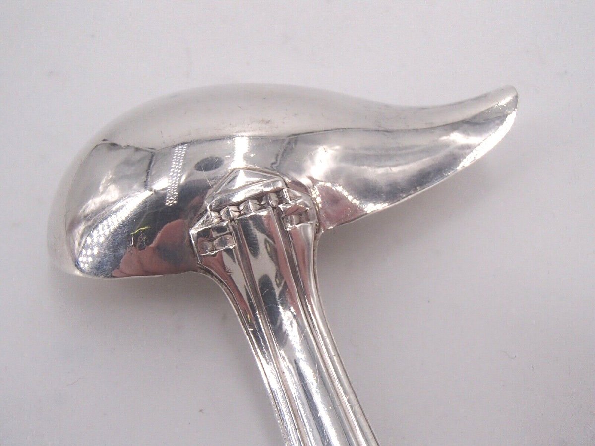 Sauce Spoon In Sterling Silver By Campenhout-photo-4