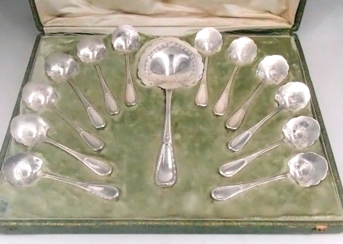 Strawberry Set In Sterling Silver 13 Pieces-photo-5