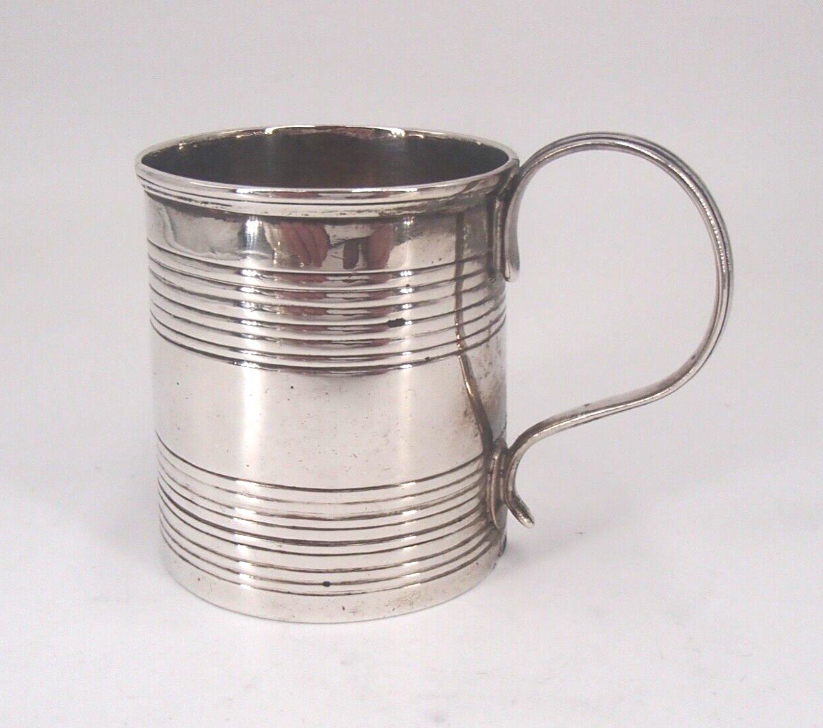 Tankard In Sterling Silver, England 18th Century-photo-4