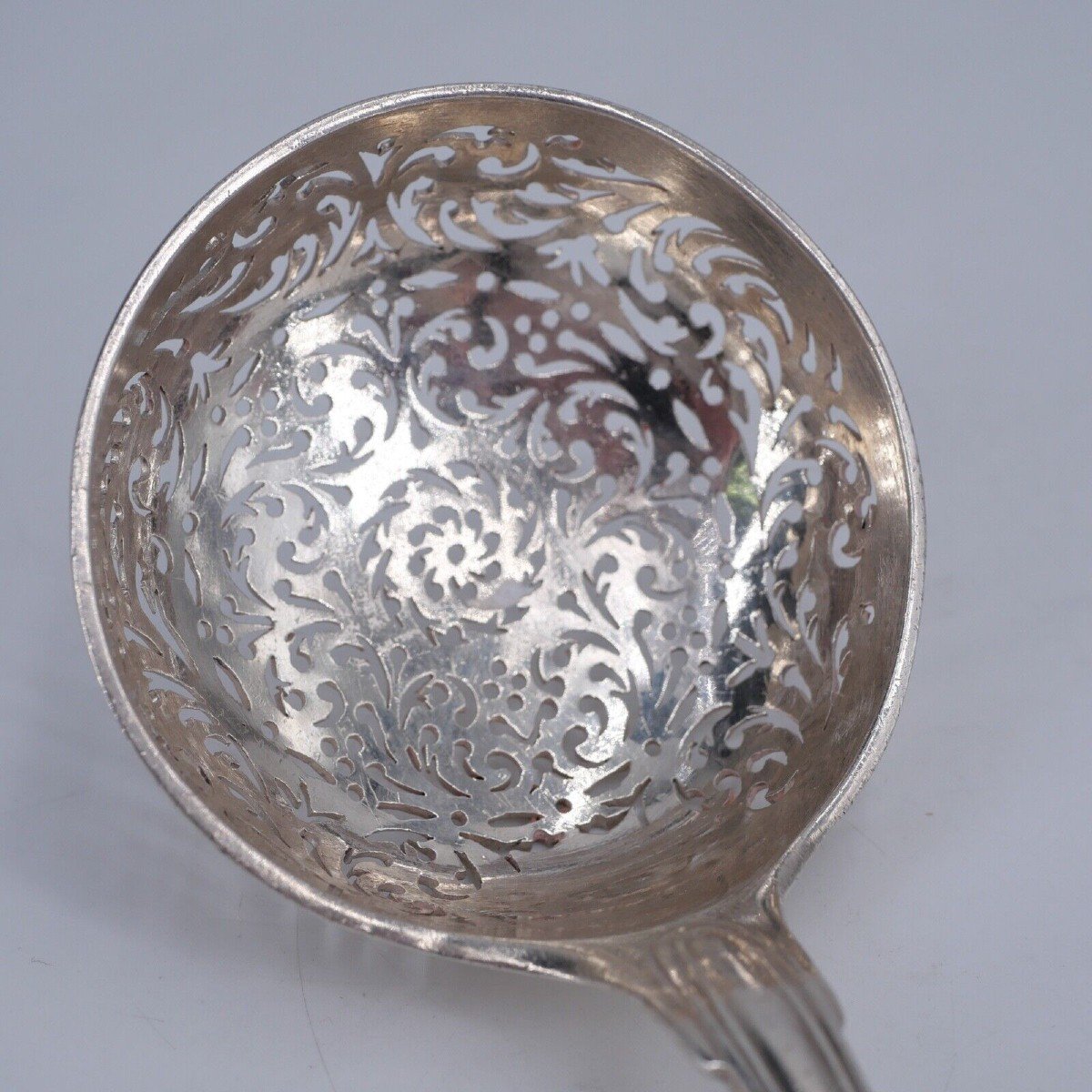 Sugar Spoon Or Sprinkler In Sterling Silver 18th Century-photo-1