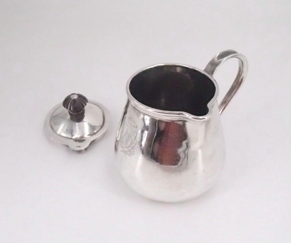 Creamer With Handle In Sterling Silver 18th Century, Paris 1732-photo-3