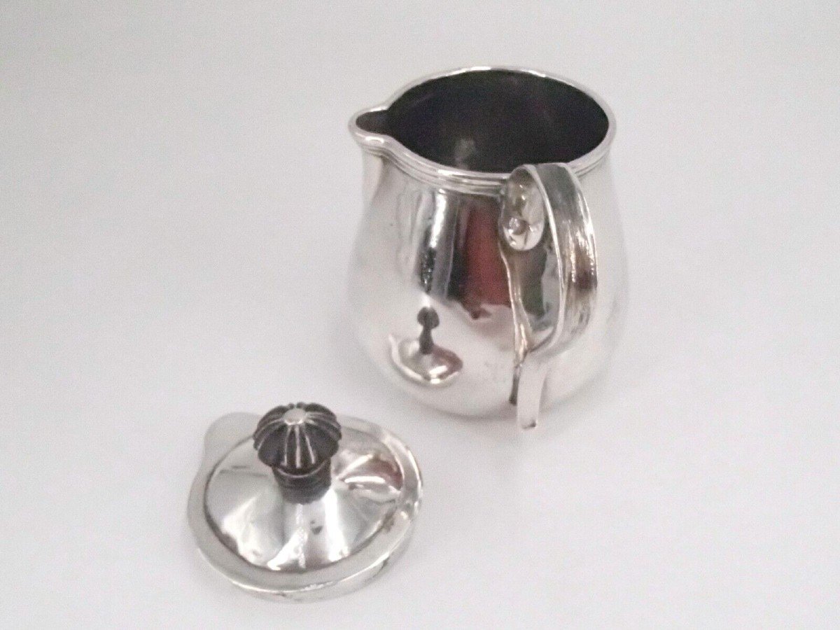 Creamer With Handle In Sterling Silver 18th Century, Paris 1732-photo-5