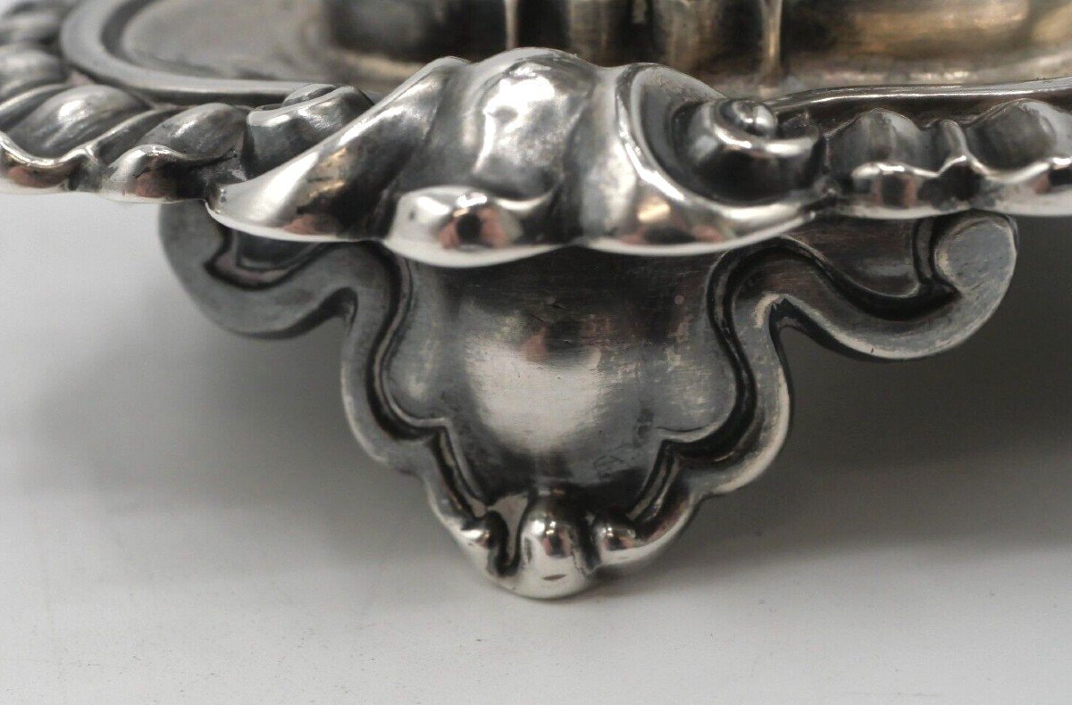 Mustard Pot In Sterling Silver 19th Century-photo-6