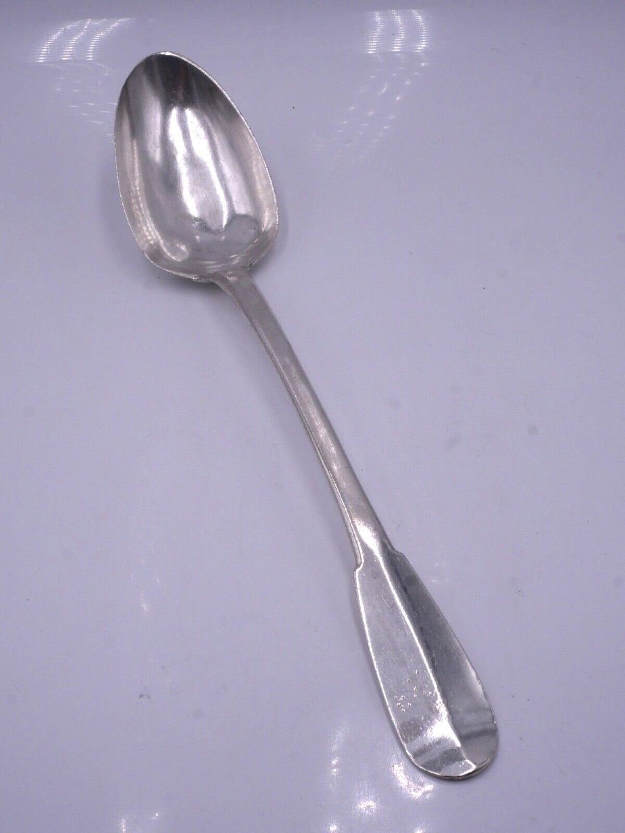 18th Century Sterling Silver Stew Spoon