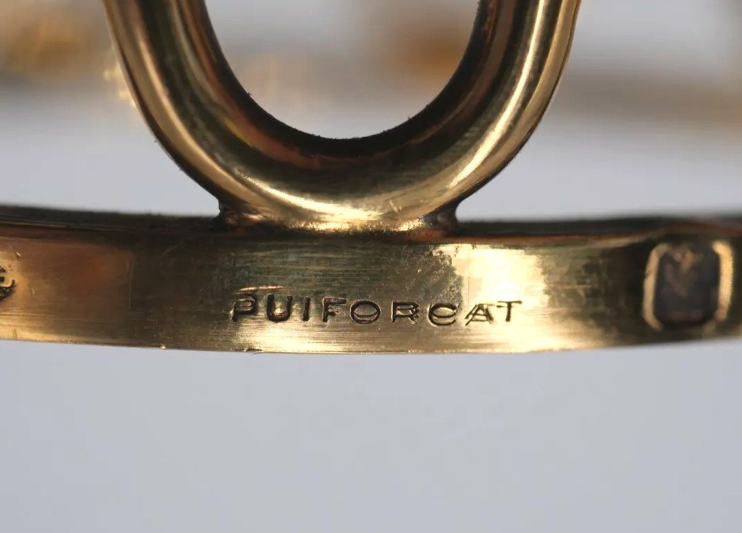 Sulfure Baccarat Sur Socle En Vermeil Par Puiforcat-photo-3