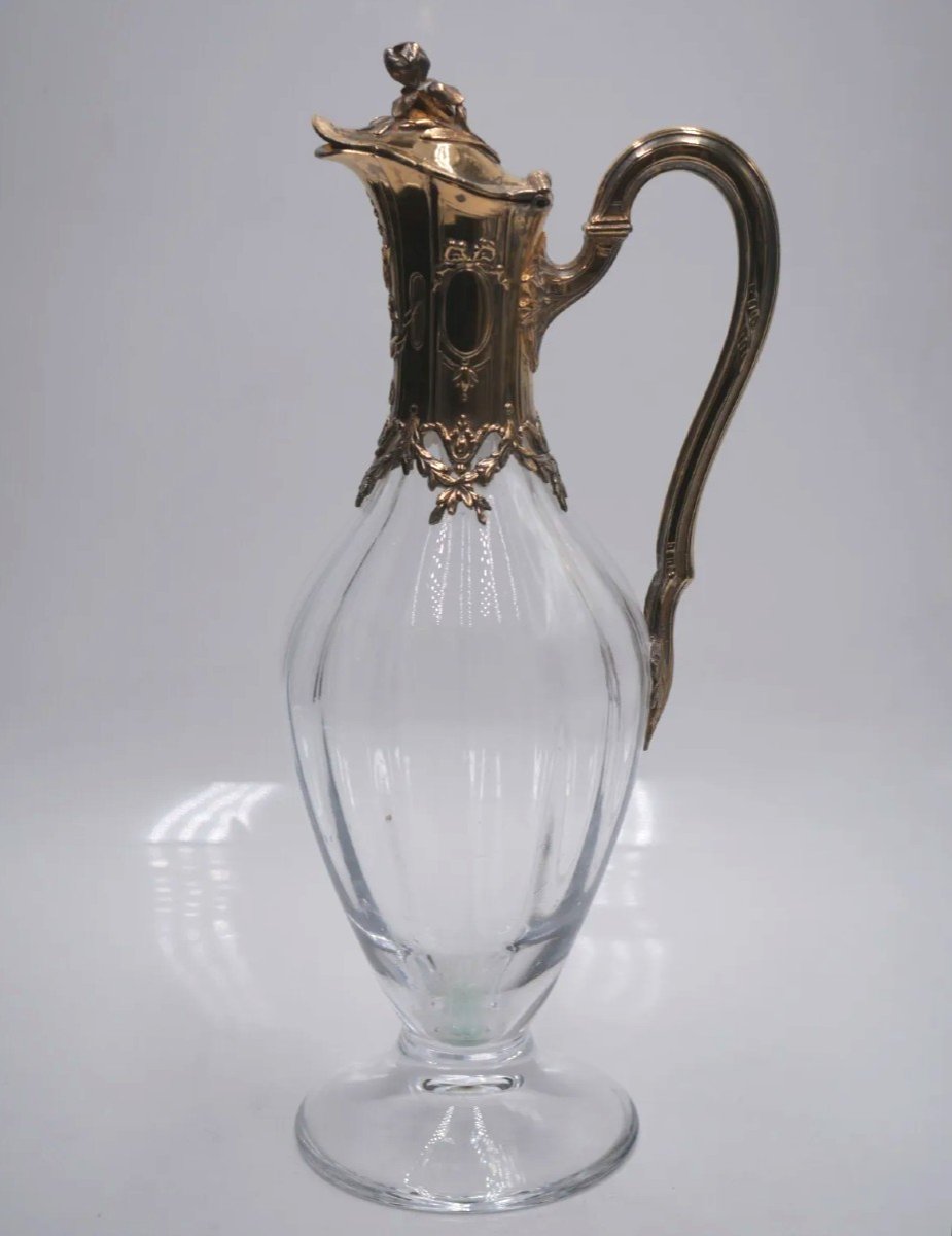 Glass And Silver-gilt Ewer By Tétard