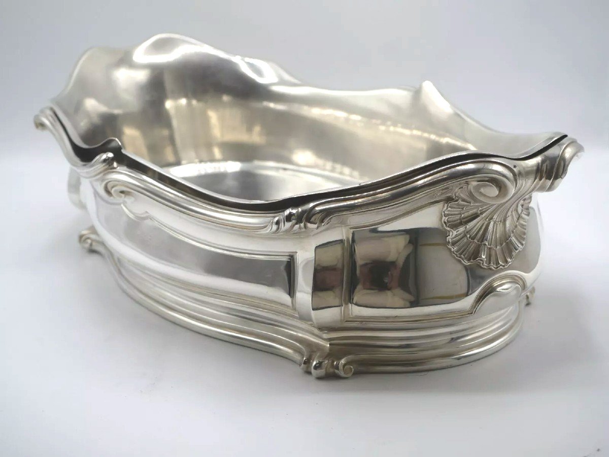 Solid Silver Planter By Tétard-photo-7