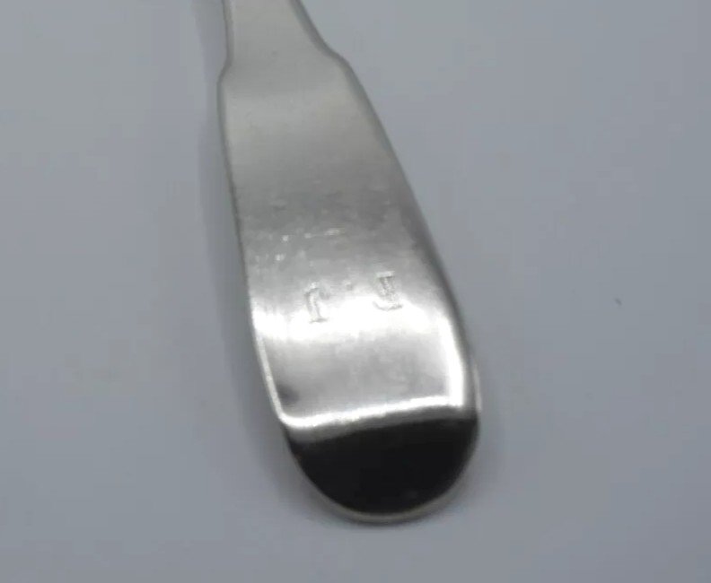 18th Century Marennes Sterling Silver Stew Spoon-photo-2