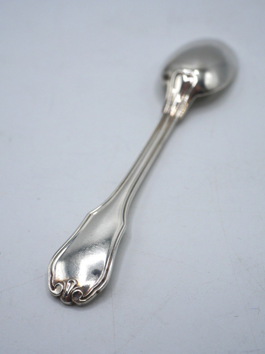 Set Of 12 Solid Silver Moccha Spoons-photo-2