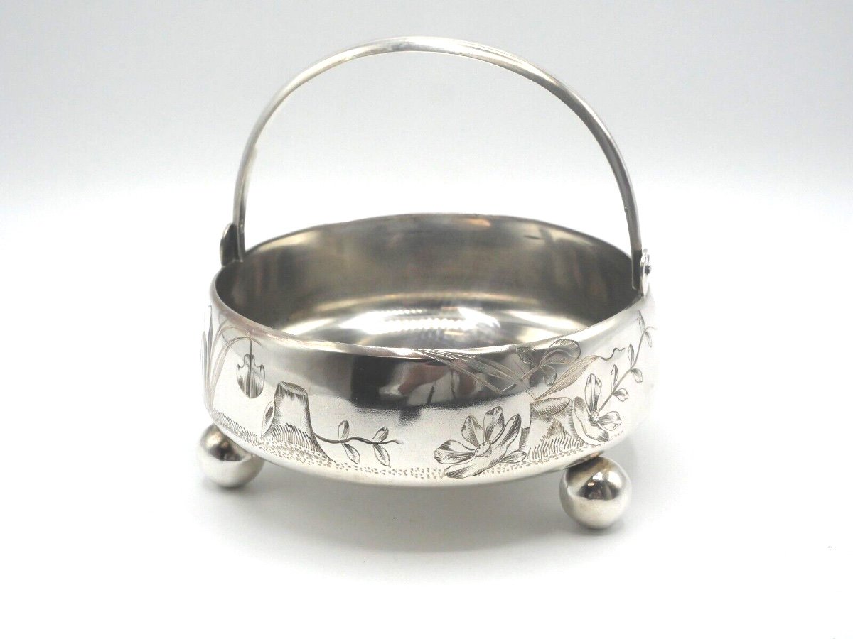 Cup, Basket In Solid Silver