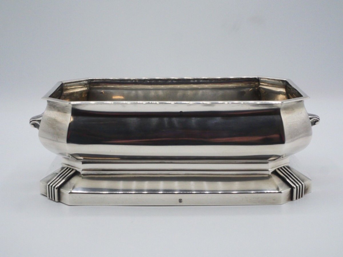 Art Deco Solid Silver Planter By Auguste Leroy (veuve Et Cie)