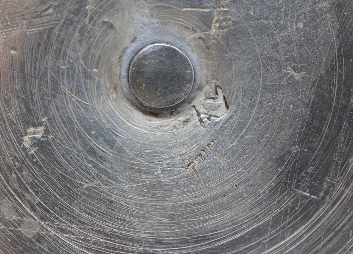 18th Century Solid Silver Tripod Jug Hallmark Of Year V-photo-4