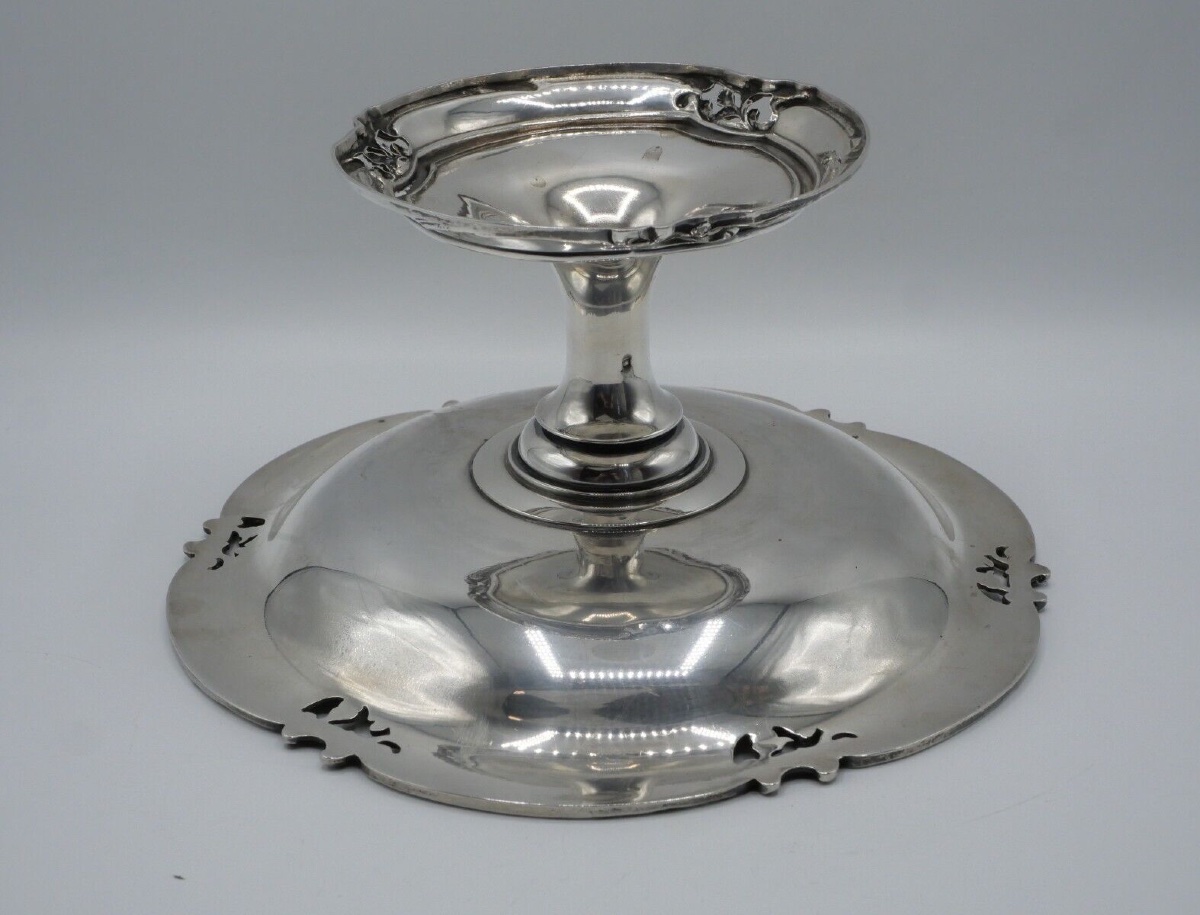 Coupe Sur Pied En Argent Massif Par Berger & Nesme-photo-4