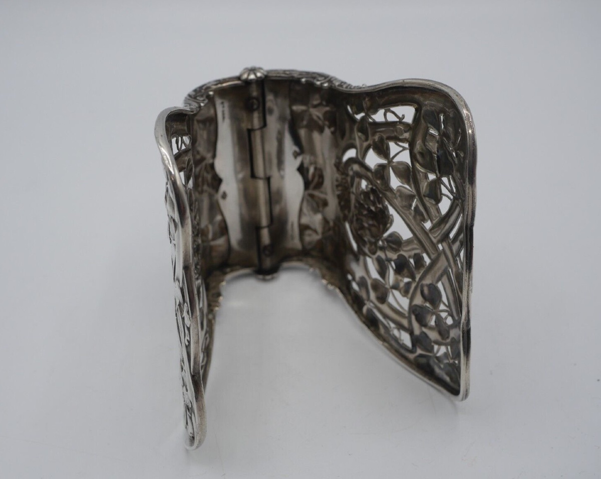 Pince à Asperges En Argent Massif Art Nouveau-photo-4