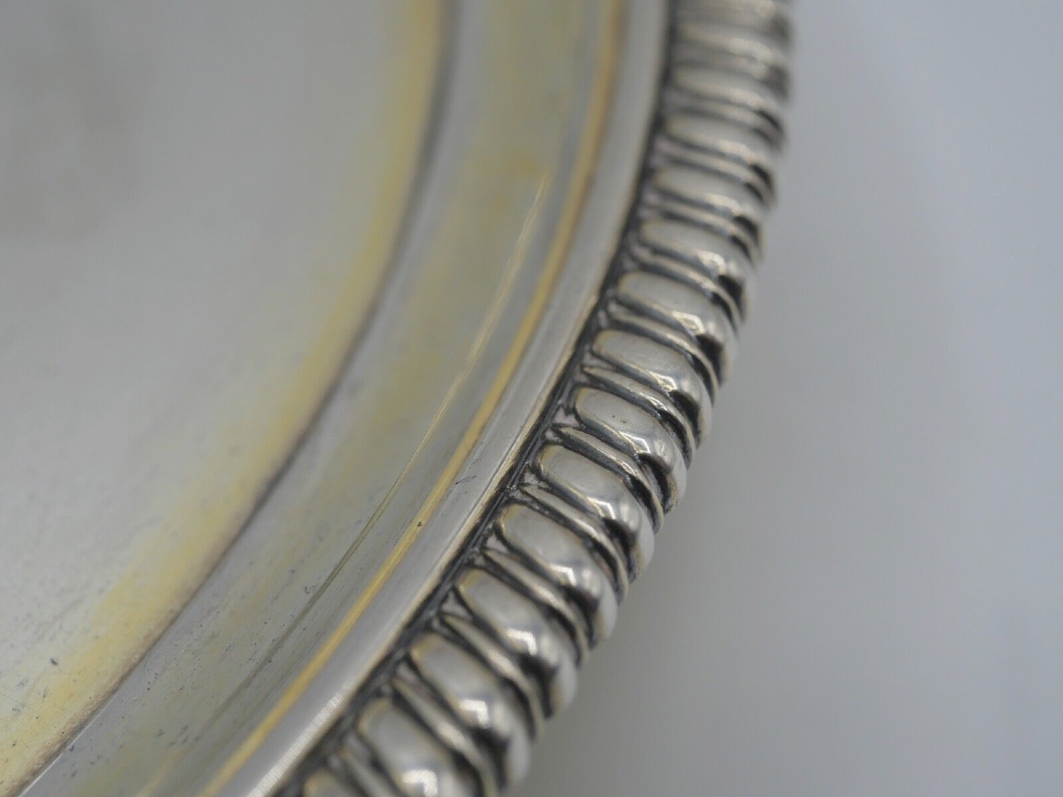 Tripod Tray In Solid Silver And Silver-gilt London 1798-photo-1