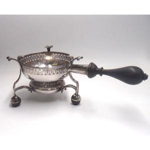 Dish Warmer In Sterling Silver And Wood 2nd Rooster 1809