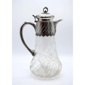 Orangeade Pitcher In Sterling Silver, Vermeil And Crystal