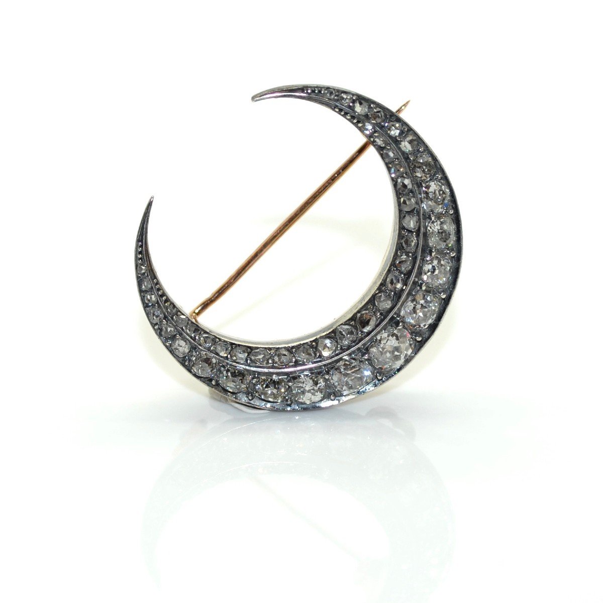 Broche Demi-lune Diamants-photo-3