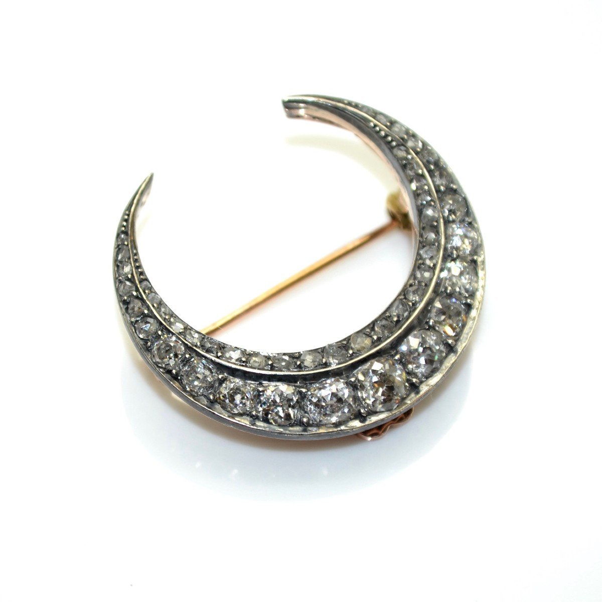 Broche Demi-lune Diamants