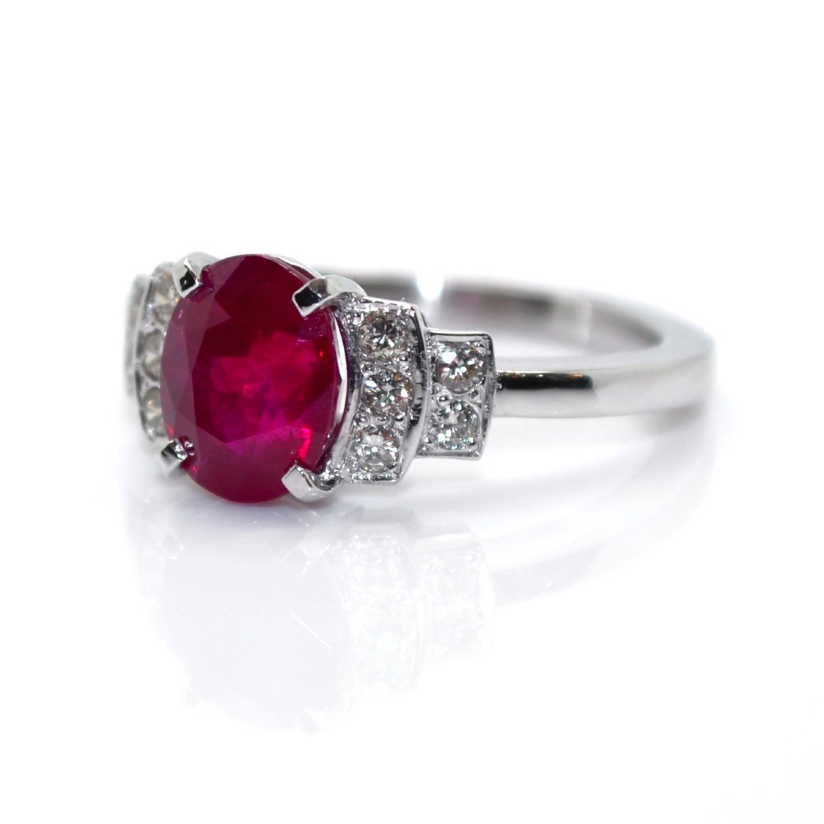 Bague Rubis Et Diamants-photo-4