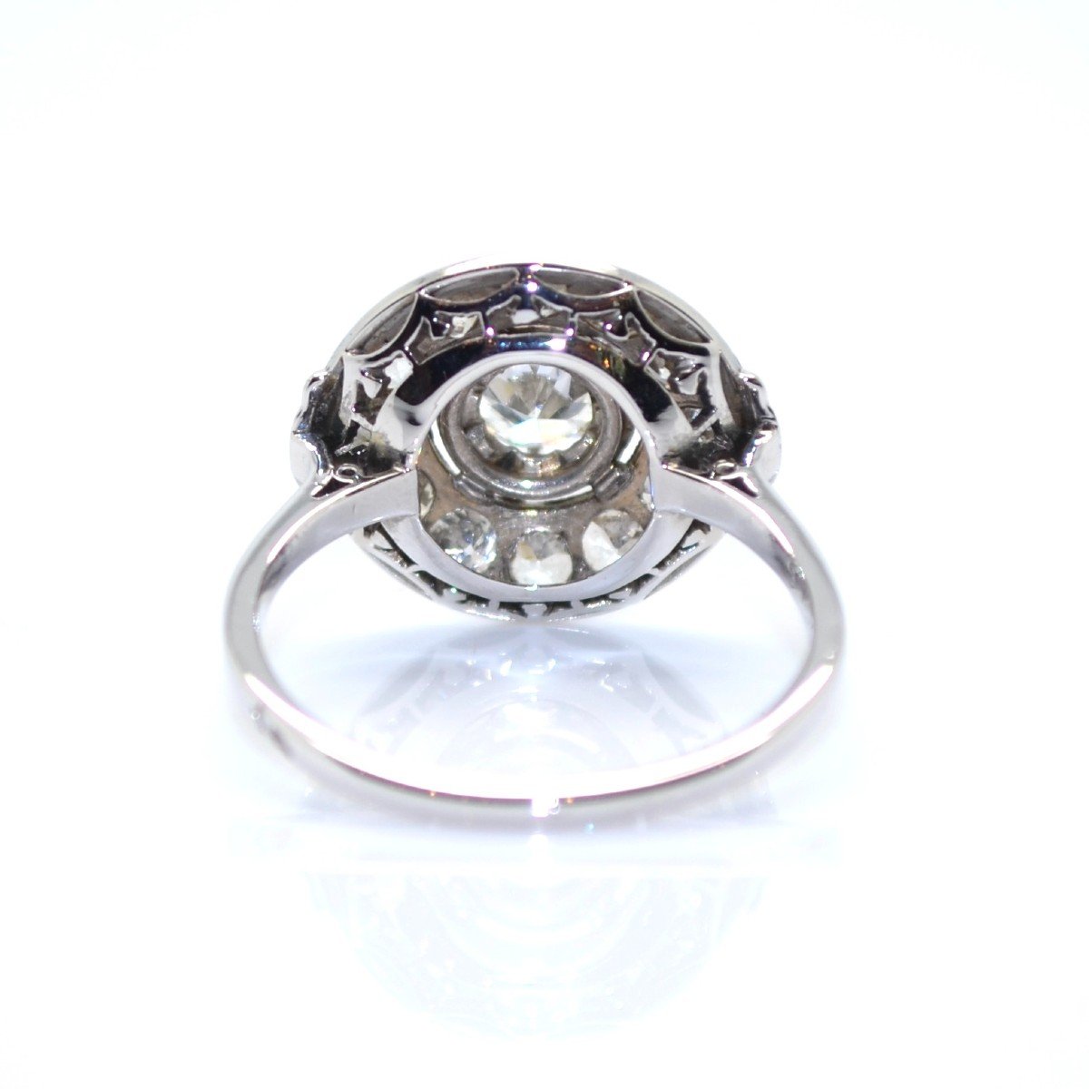 Diamond Art Deco Cluster Ring-photo-4