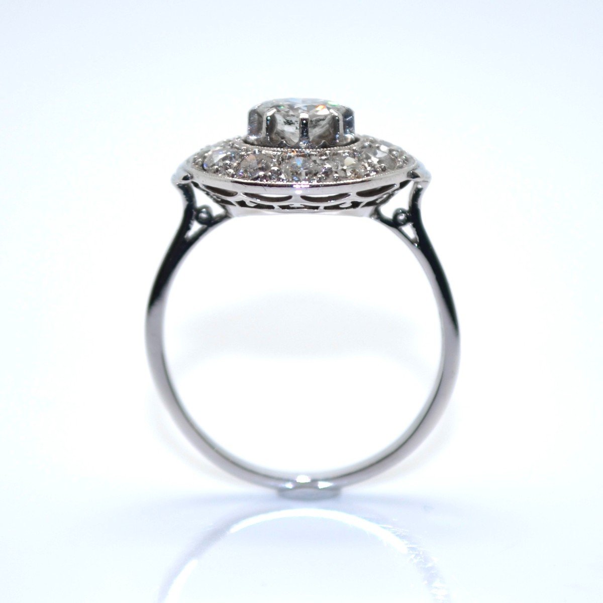 Diamond Art Deco Cluster Ring-photo-1