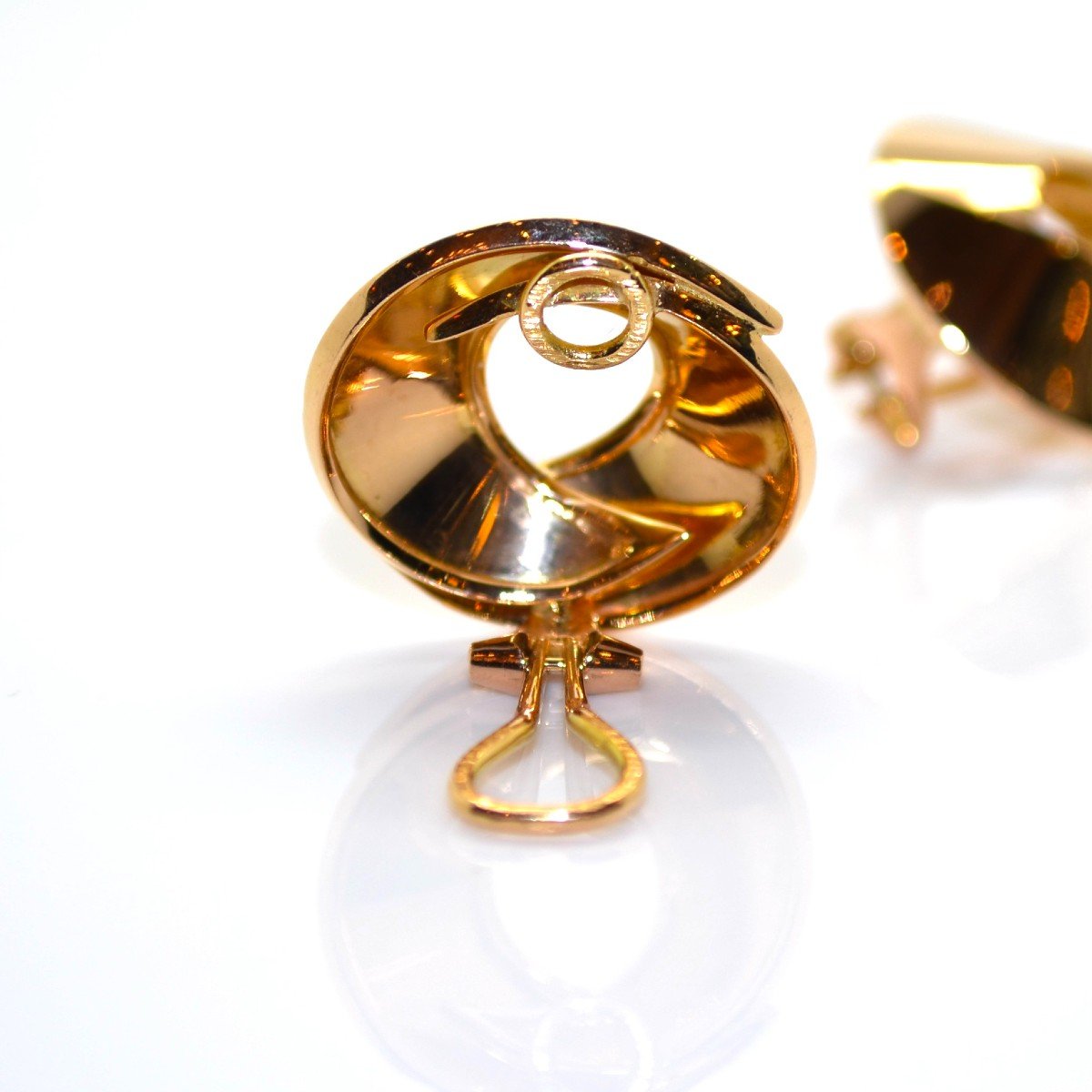 Gold Vintage Earrings-photo-2