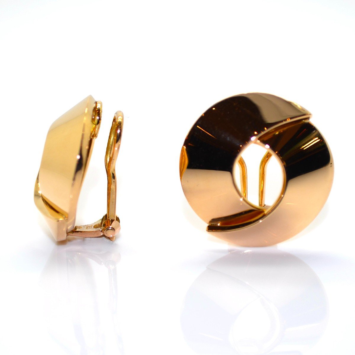 Gold Vintage Earrings-photo-4